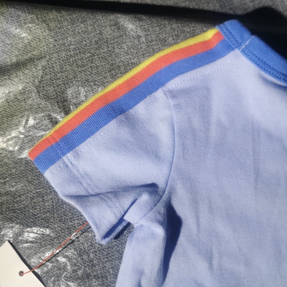 CAT & JACK 3 - 6 month t shirt, short set New NWT Blue, yellow white SUMMER - Picture 8 of 16